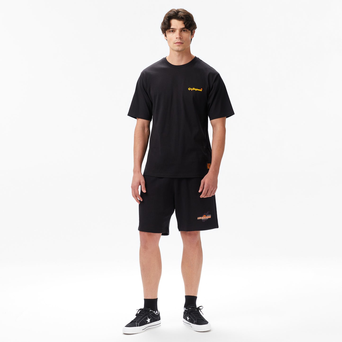 Les Benjamins Erkek Siyah T-shirt