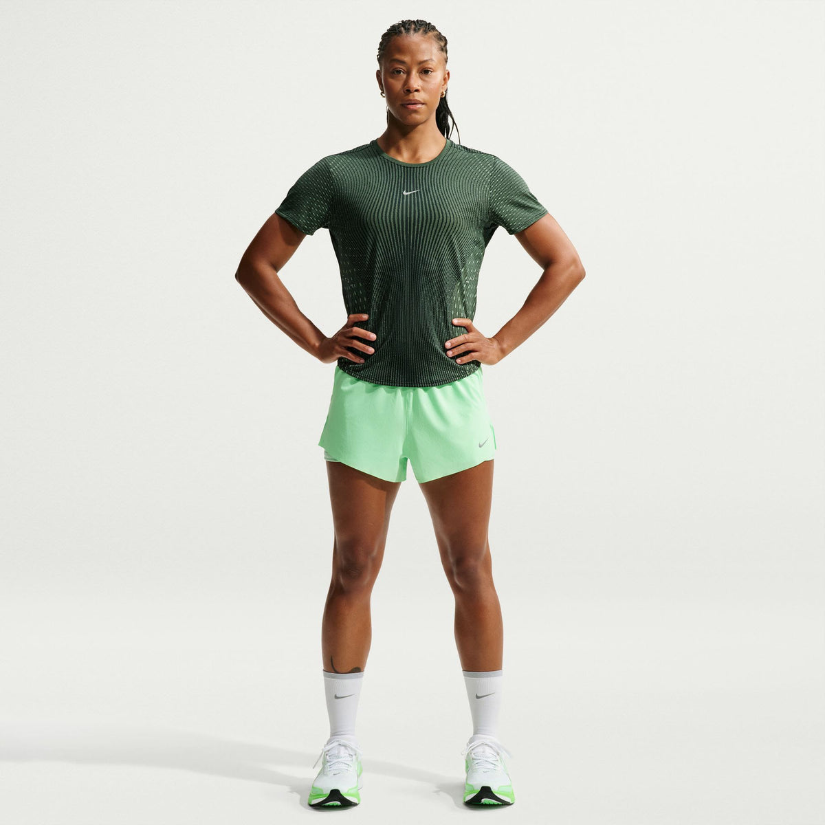 Nike Af Swift Top Kadın Yeşil T-shirt
