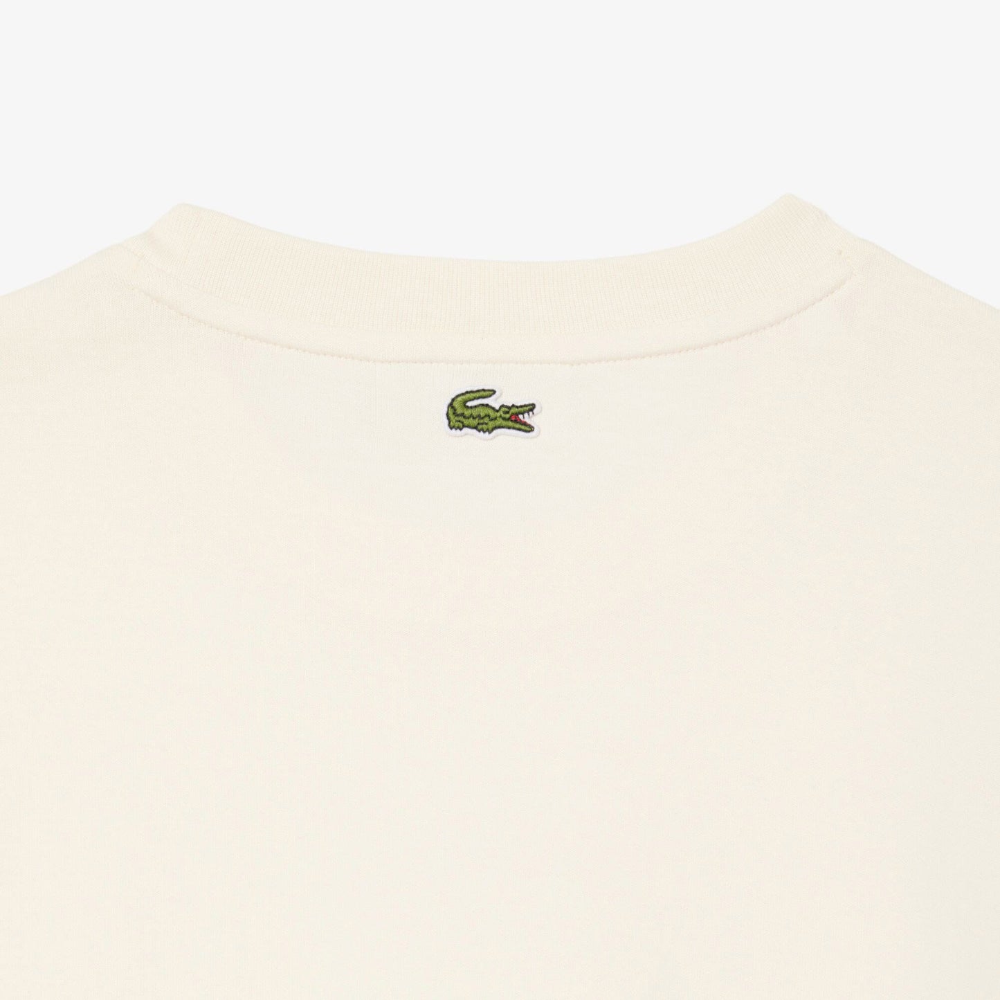 Lacoste Print Cotton Kadın Bej T-shirt