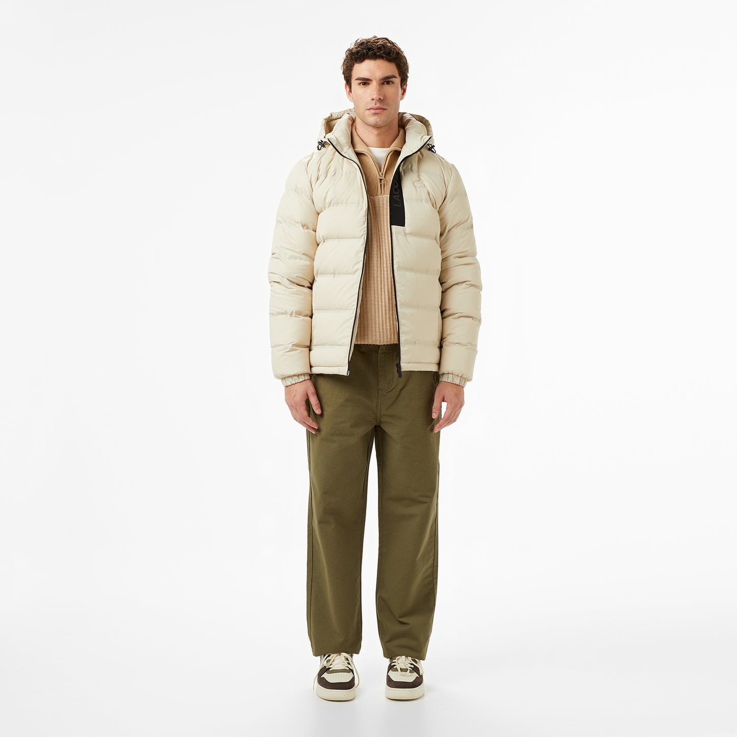 Lacoste Erkek Regular Fit Açık Kahverengi Mont