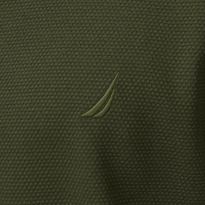 Nautica Erkek Yeşil Classic Fit Uzun Kollu Polo