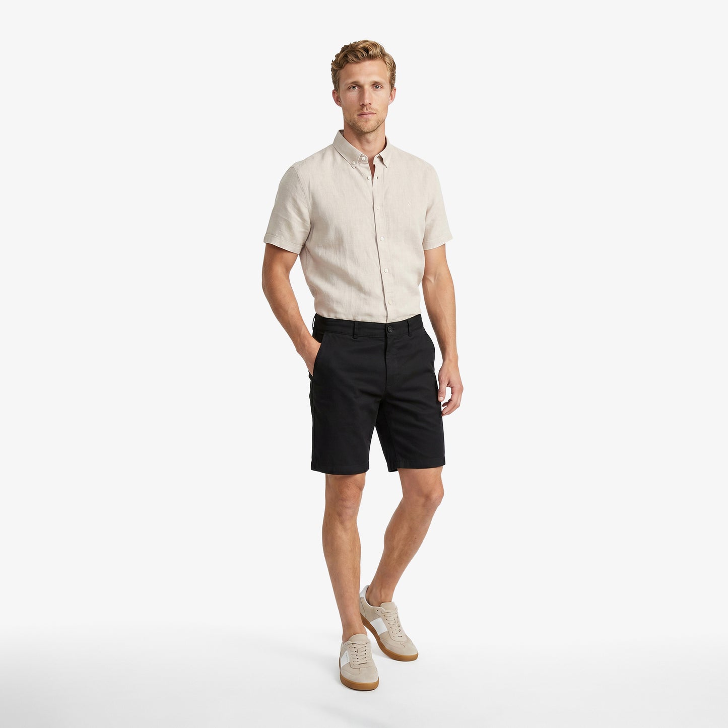 Nautica Erkek Siyah Regular Fit Şort