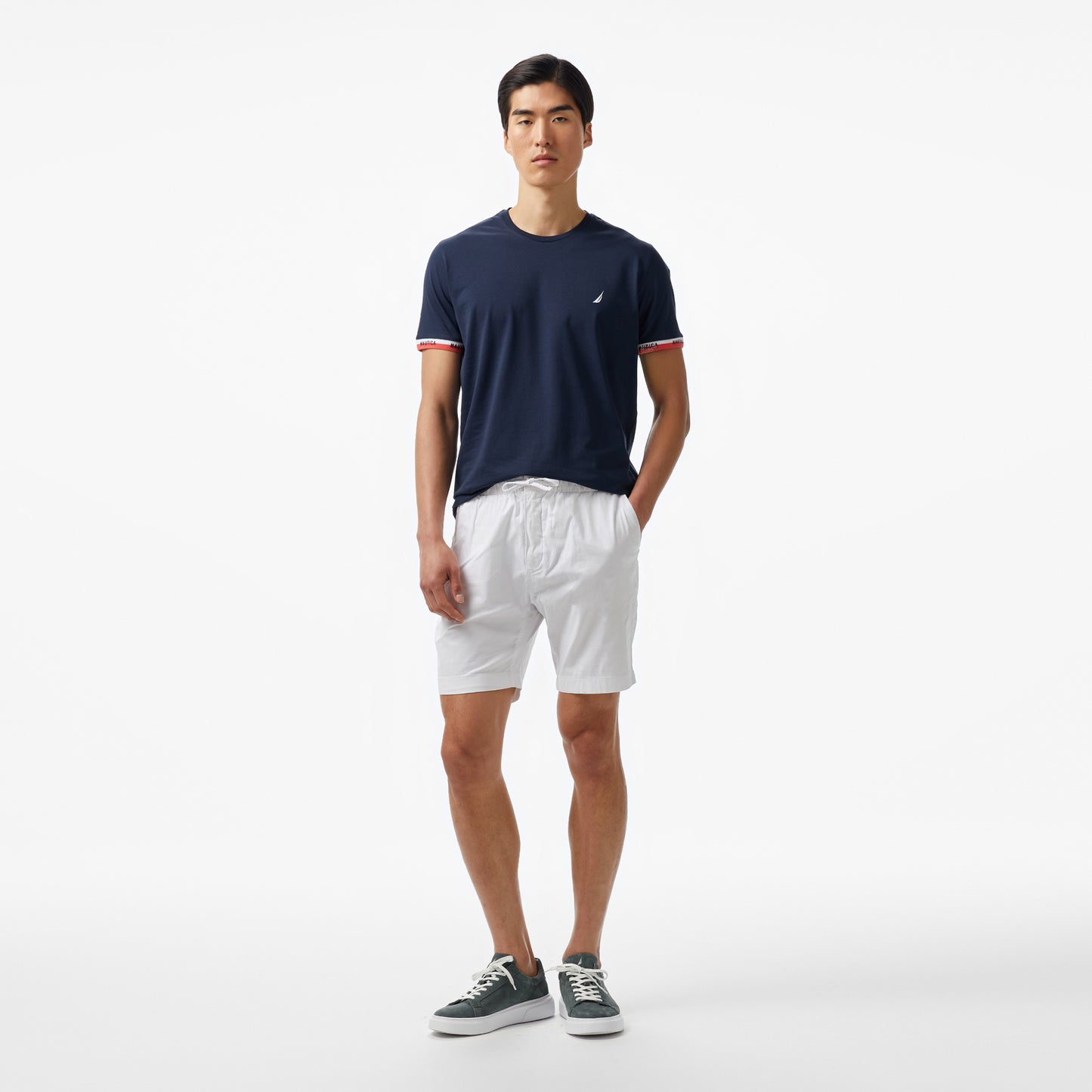 Nautica Erkek Lacivert Regular Fit T-shirt