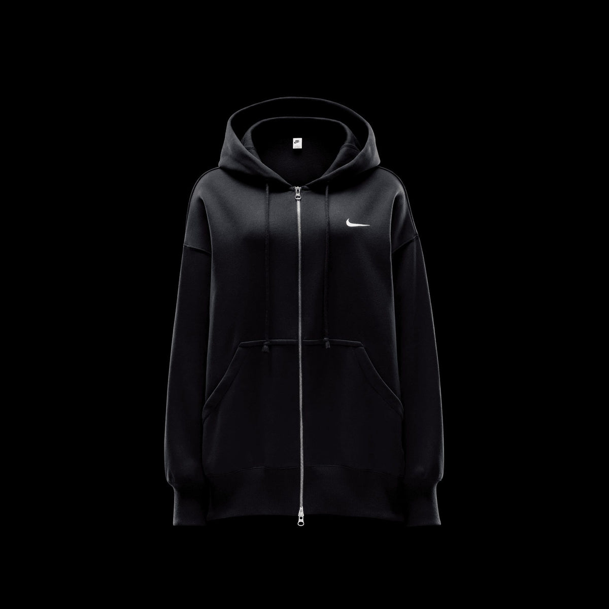 Nike Sportswear Phoenix Fleece Oversize Hoodie Kadın Siyah Eşofman Üstü