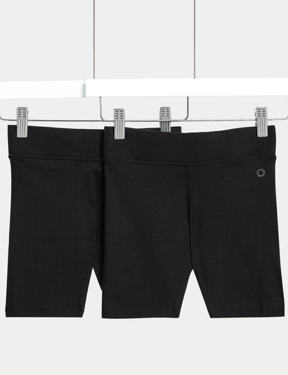 2'li Regular Fit Biker Şort (2-16 Yaş)