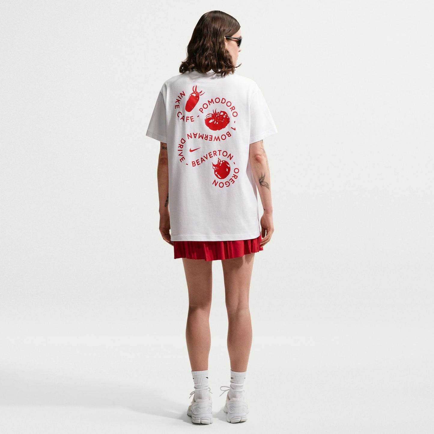Nike Sportswear Classics Bf Cafe Tomato Kadın Beyaz T-shirt