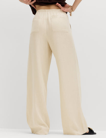 Keten Karışımlı Pantolon