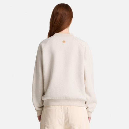 Timberland Brushed Back Chest Kadın Bej Sweatshirt