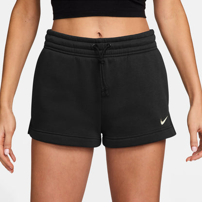 Nike Phoenix Fleece Kadın Siyah Şort