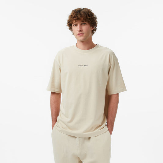 United4 Regular Fit Erkek Krem T-shirt