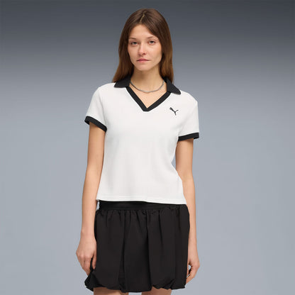 Puma Wardrobe Essentials Kadın Beyaz Polo