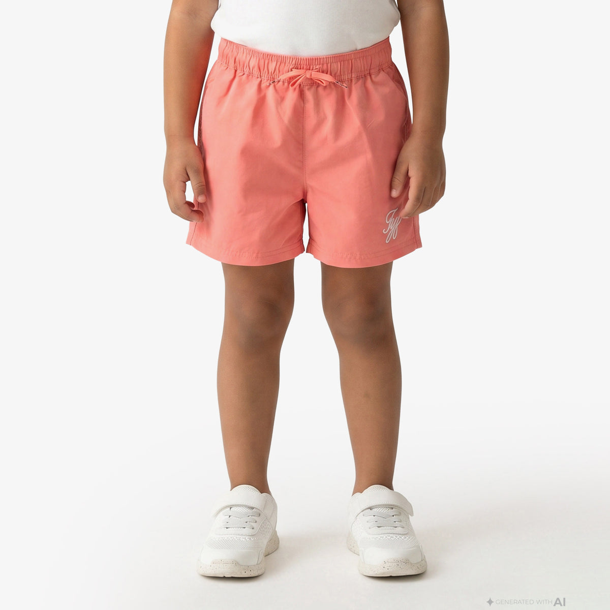 Tommy Hilfiger Script Çocuk Pembe Deniz Şortu