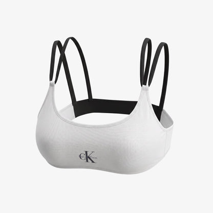 Calvin Klein Spor Sütyenilette Kadın Beyaz Bikini Üstü