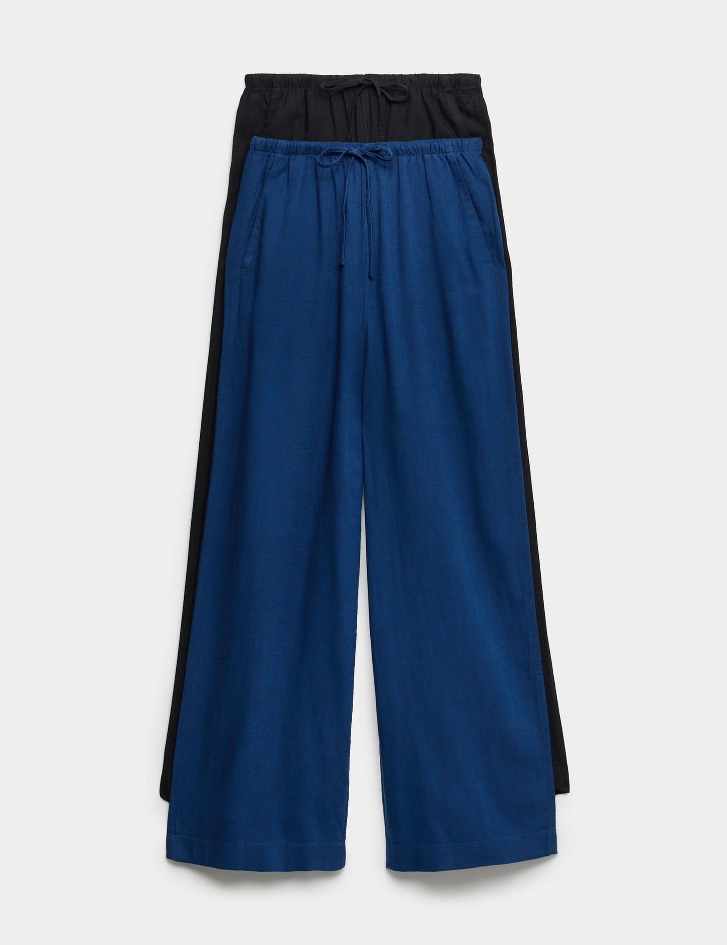 2'li Keten Karışımlı Pantolon