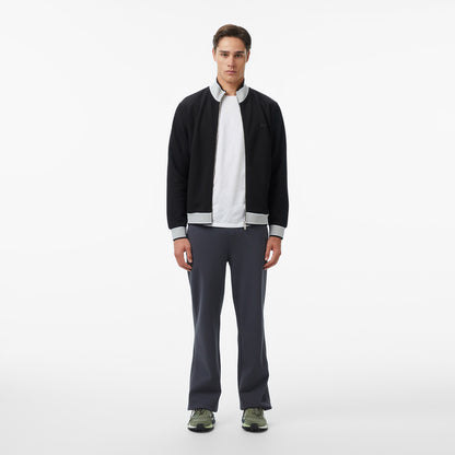 Lacoste Erkek Regular Fit Fermuarlı Renk Bloklu Siyah Sweatshirt