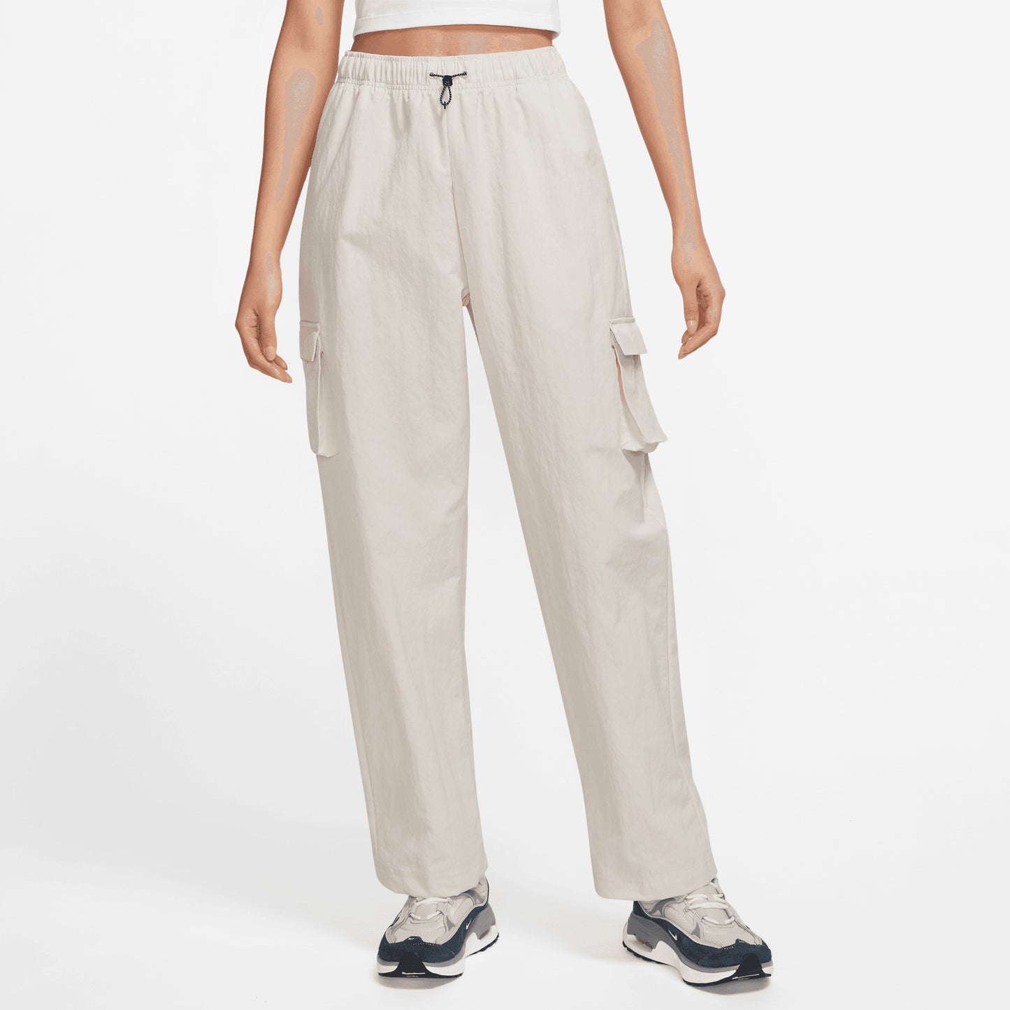 Nike Sportswear Essential Wvn Hr Pnt Cargo Kadın Krem Eşofman Altı