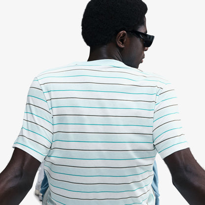 Nike Clu Striped Erkek Mavi T-shirt