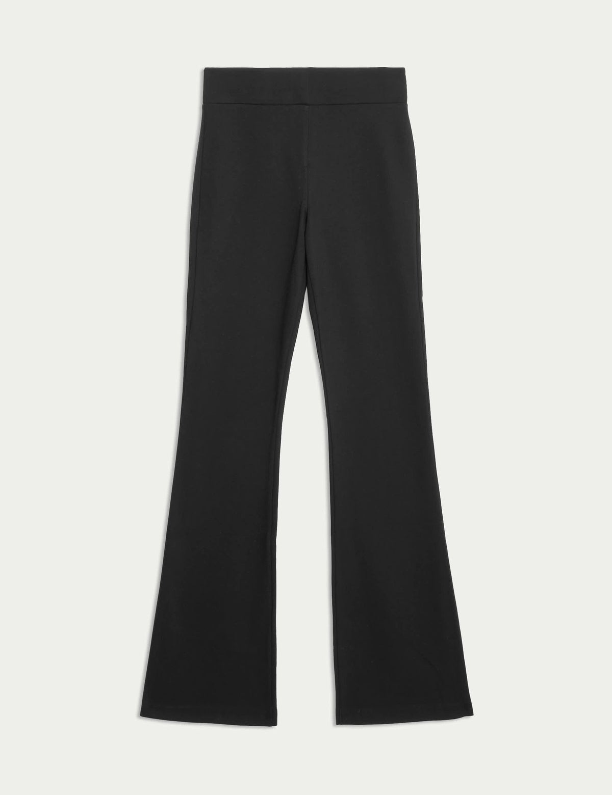 Yüksek Bel Flared Fit Örme Pantolon