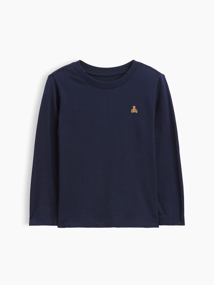Açık Gri Bisiklet Yaka T-shirt