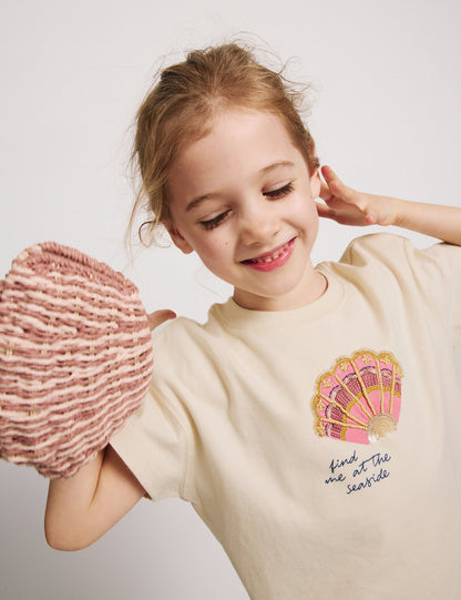 Desenli Pamuklu T-shirt