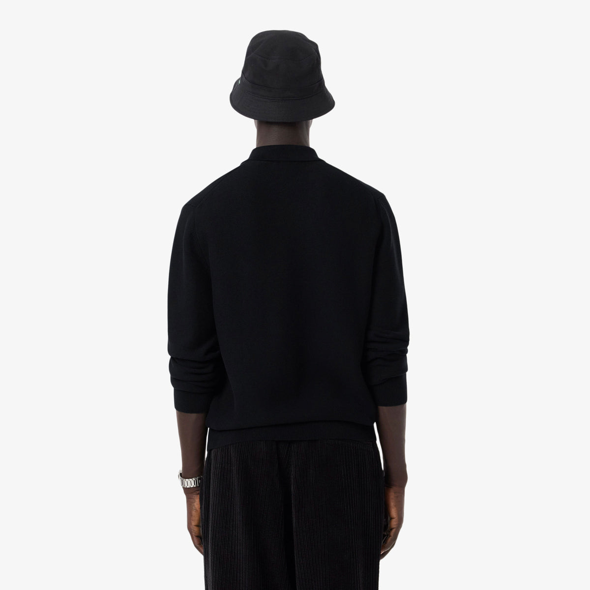 Lacoste Classic Fit Erkek Siyah Kazak