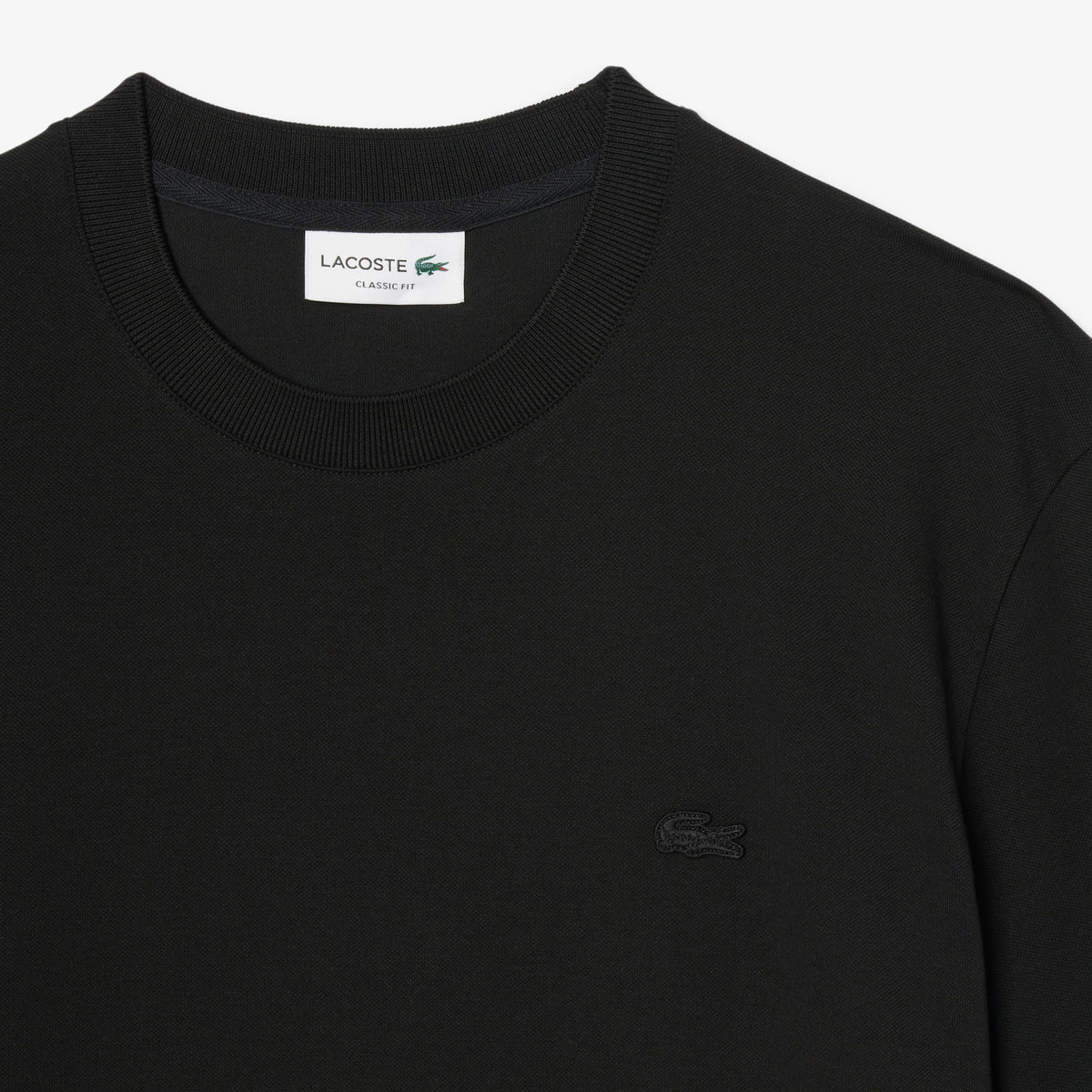 Lacoste Classic Fit Erkek Siyah T-shirt