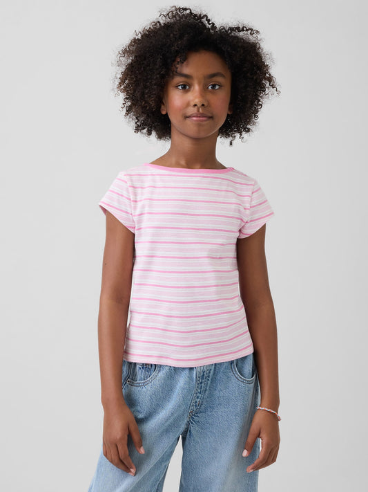 Pembe Cap-sleeve Fitted T-shirt