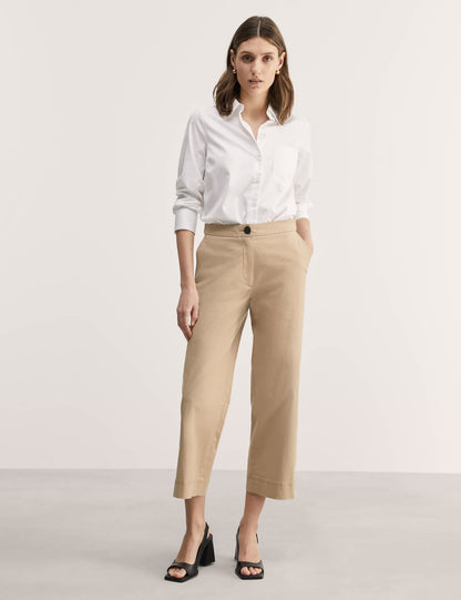 Jaeger Regular Fit Yüksek Bel Crop Pantolon