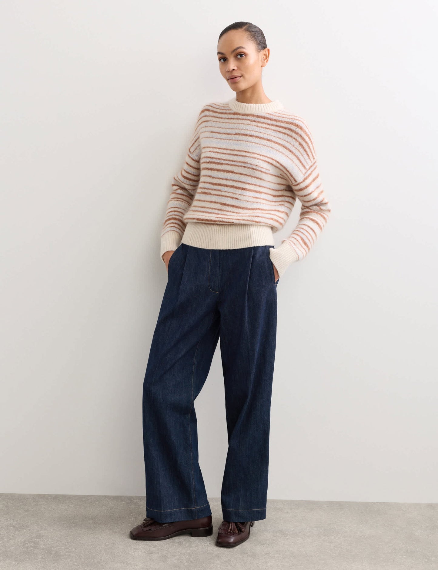 Saf Pamuklu Denim Pantolon