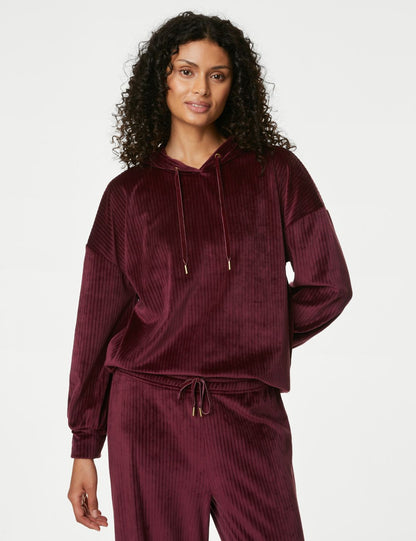 Flexifit: Kapüşonlu Kadife Pijama Üstü
