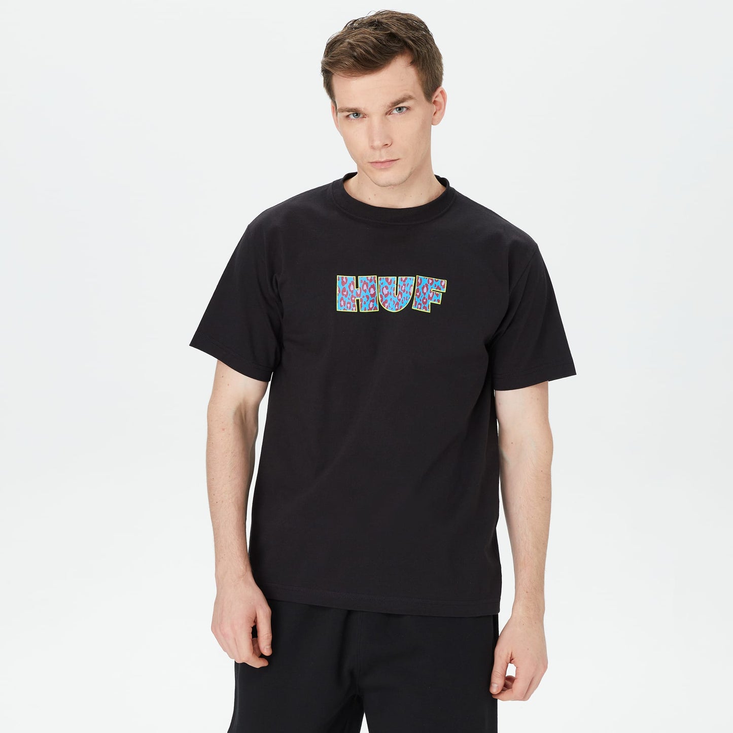 Huf Cheata Erkek Siyah T-shirt