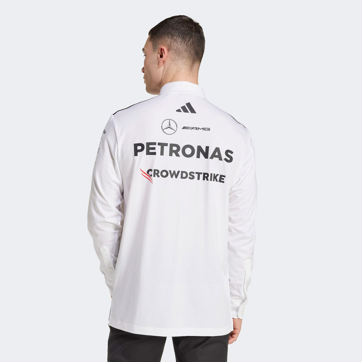 Adidas Mercedes Amg Petronas Formula One Team Erkek Beyaz Motorsport Sweatshirt