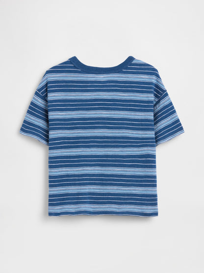 Koyu Mavi Boxy T-shirt