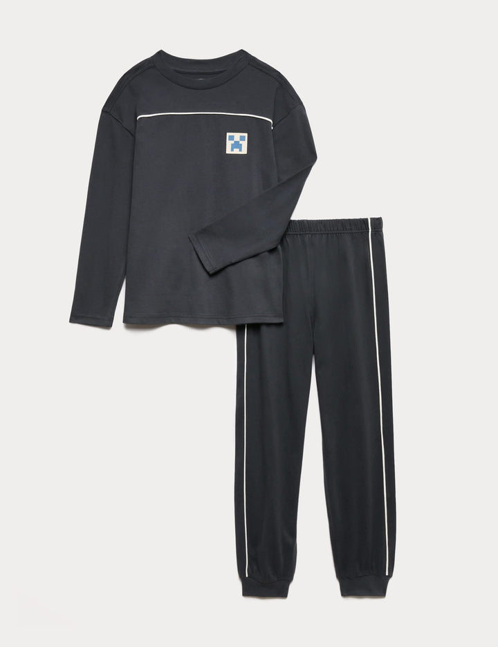 Minecraft™ Baskılı Çocuk Pijama Takımı