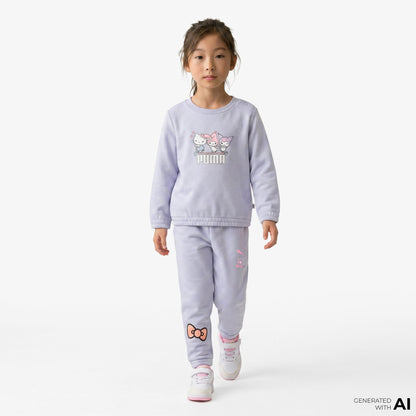 Puma X Hello Kitty & Friends Bebek Gri Eşofman Takımı