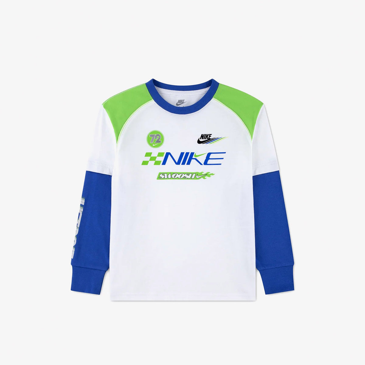 Nike Victory Lap Two Çocuk Beyaz Sweatshirt