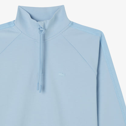 Lacoste Kadın Loose Fit Dik Yaka Mavi Sweatshirt