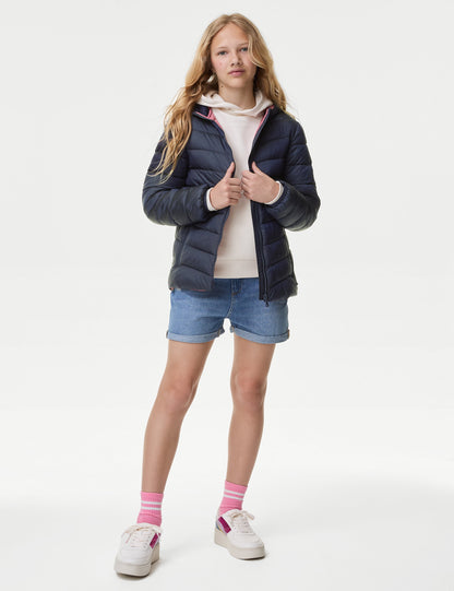Regular Fit Kapüşonlu Puffer Şişme Mont (6-16 Yaş)