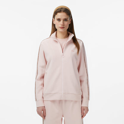 Lacoste Kadın Regular Fit Dik Yaka Pembe Sweatshirt