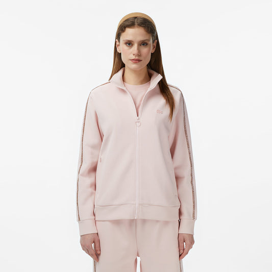 Lacoste Kadın Regular Fit Dik Yaka Pembe Sweatshirt
