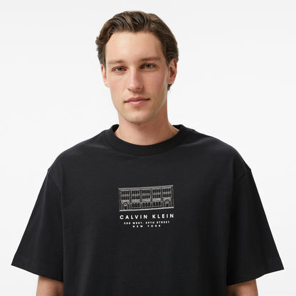 Calvin Klein 16s March Graphic Seasonal Erkek Siyah T-shirt