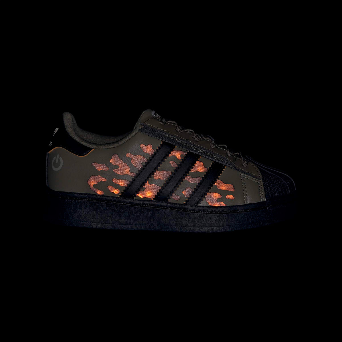 Adidas Superstar Led Lights Comfort Elastic Lace Çocuk Siyah Spor Ayakkabı