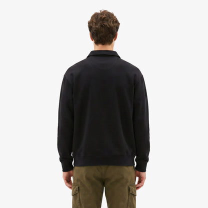 Huf Big Block 1/4 French Terry Zip Erkek Siyah Ceket