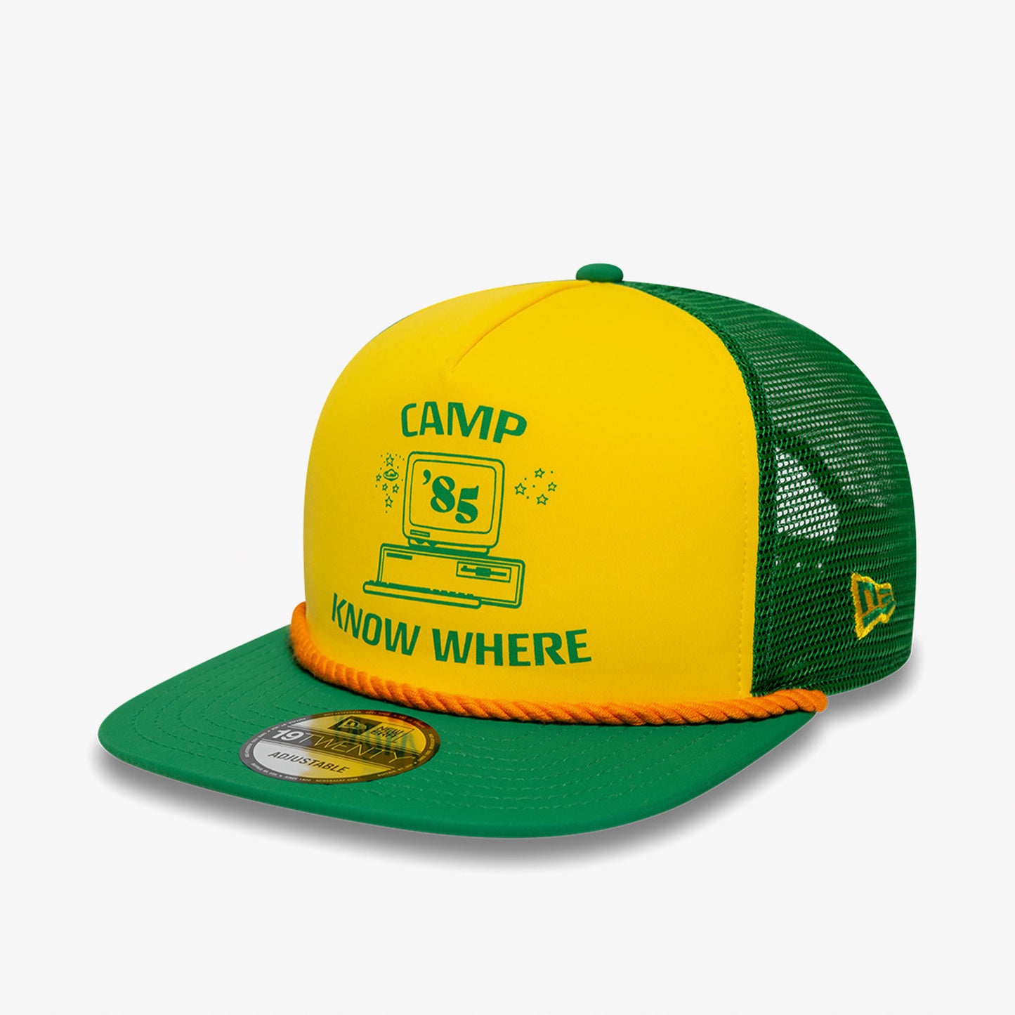 New Era Stranger Things 19twenty Trucker Snapback Unisex Yeşil/sarı Şapka