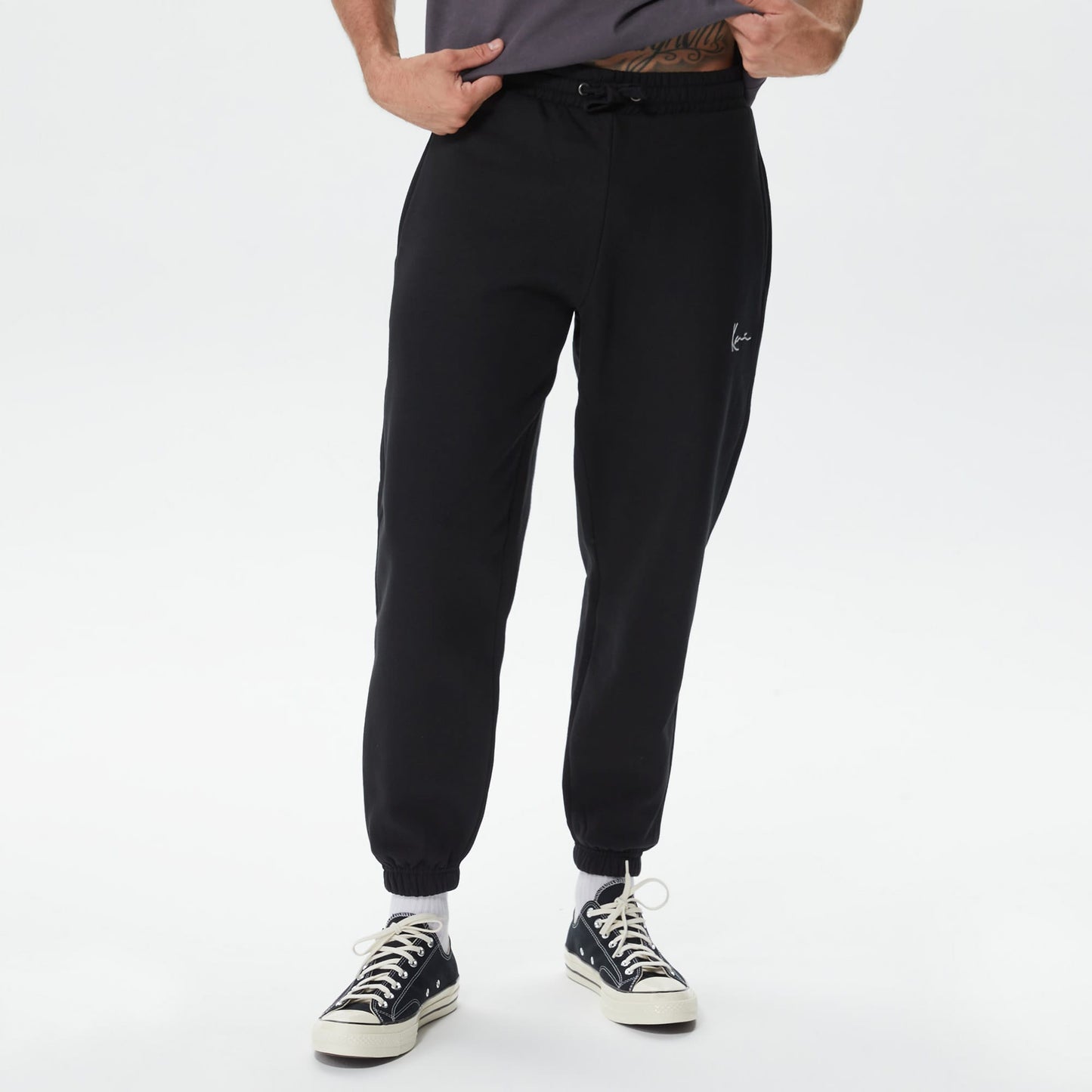 Karl Kani Small Signature Essential Regular Fit Erkek Siyah Eşofman Altı