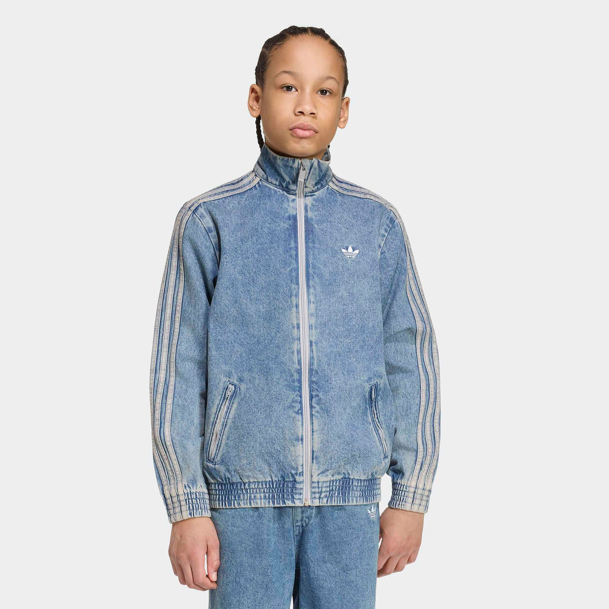 Adidas Firebird Den Çocuk Mavi Ceket