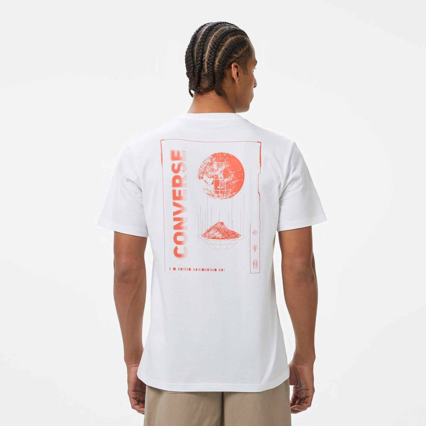 Converse Otherworldly Transmissions Erkek Grafik Baskılı Beyaz T-shirt