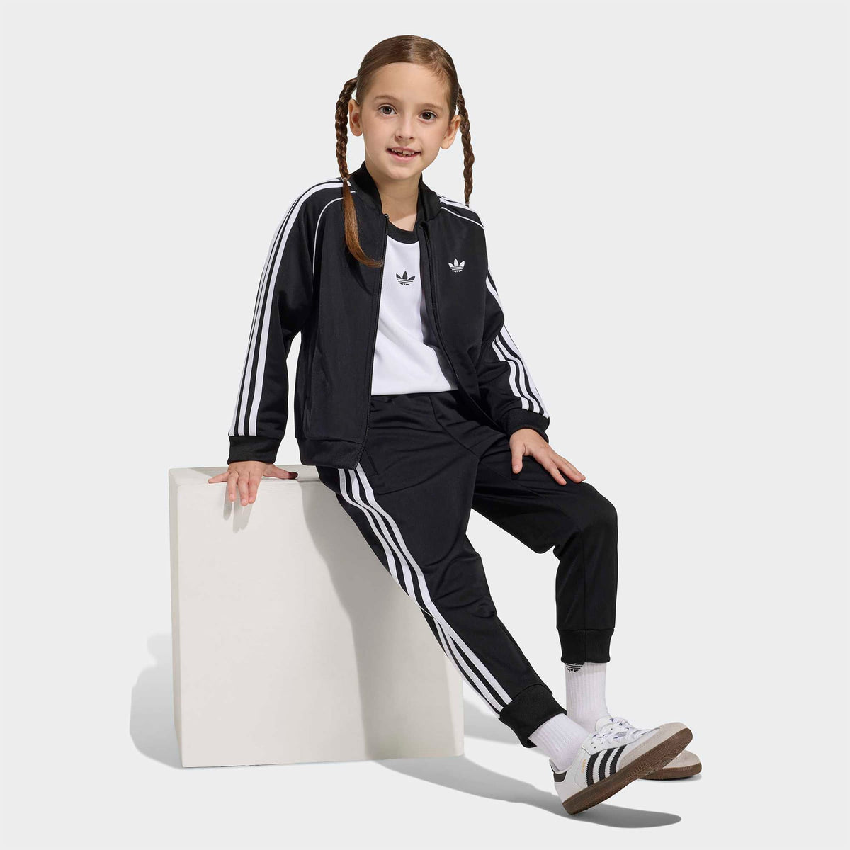 Adidas Tracksuit Çocuk Siyah Eşofman Takımı