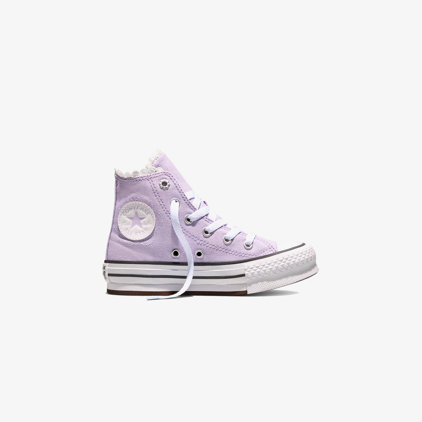 Converse Chuck Taylor All Star Eva Lift Çocuk Çiçek Desenli Mor Sneaker