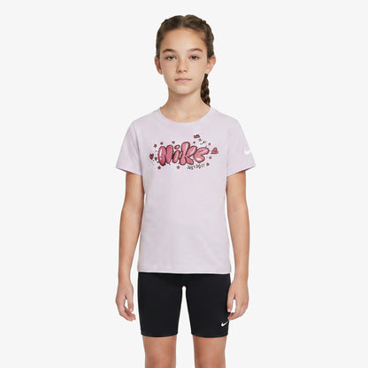 Nike Essentials Aop Ringlet Çocuk Mor T-shirt
